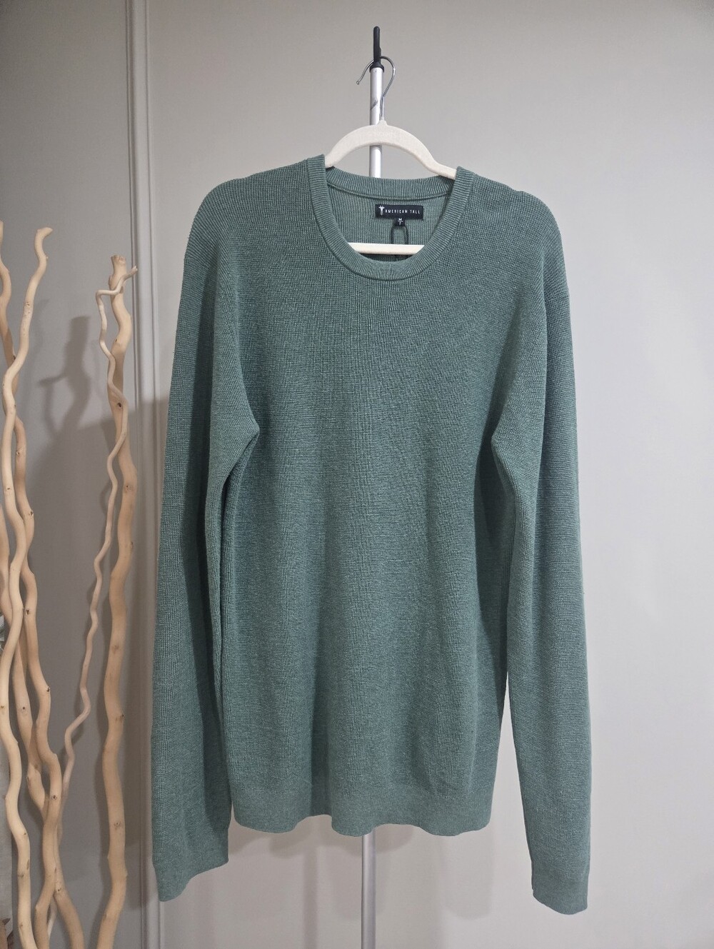 NWT American Tall Men’s Crewneck Sweater — Sage Green Sz.M /Tall